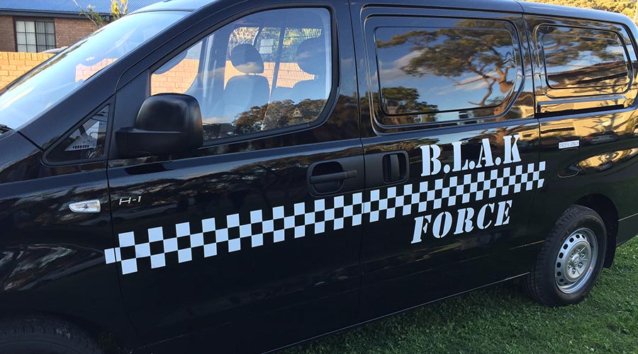 Black Comedy - Van Decals